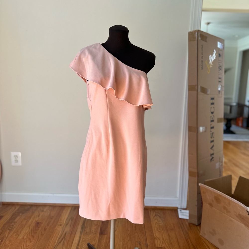 One-Shoulder Pink Dress